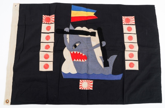POST WWII US NAVY SUBMARINE REUNION BATTLE FLAG