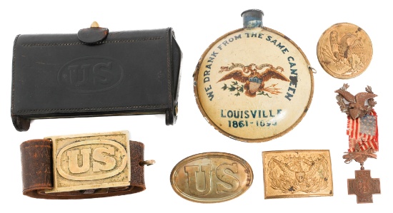 CIVIL WAR - SPAN-AM WAR US INSIGNIA & FIELD GEAR