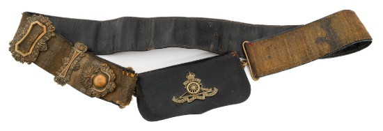 EARLY 20th C. BRITISH ARTILLERY OFF. UNDRESS POUCH