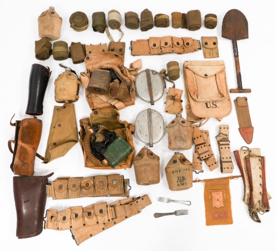 WWI US ARMY M1910 HAVERSACK & FIELD GEAR