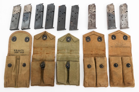WWI - WWII US M1911 MAGAZINES & POUCHES