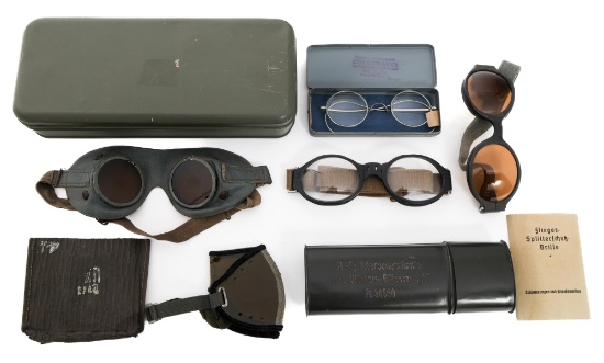 WWII GERMAN DAK & LUFTWAFFE FLYING GOGGLES