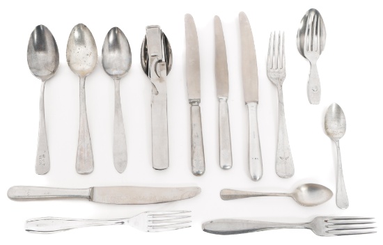 WWII GERMAN SS, HEER & LUFTWAFFE FLATWARE