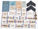 WWI BRITISH RAF RANKS, BADGES & CLOTHING CARD