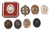 WWII GERMAN SA, DRL & HEER WOUND BADGES
