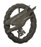 WWII GERMAN FALLSCHIRMJAGER BADGE by ASSMANN