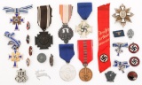 WWII GERMAN MEDALS, BADGES, PINS & RIBBONS