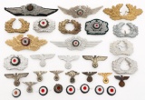 WWII GERMAN WEHRMACHT & SA HEADGEAR INSIGNIA