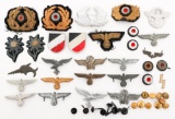 WWII GERMAN WEHRMACHT HEADGEAR INSIGNIA & PARTS