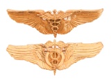 WWII USAAF FLIGHT SURGEON GILT QUALIFICATION WINGS