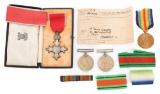 WWI - WWII BRITISH NAMED VICTORY MEDAL GROUPING