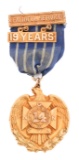 10K GOLD NEW YORK NG 19 YEAR SERVICE MEDAL