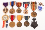 WWI - WWII US NAMED PURPLE HEART & MEDAL GROUPING