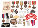 WWII - COLD WAR FRENCH, AUS, & NZ BADGES & MEDALS