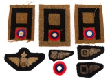 WWI US AEF WINGS & 1st ARMY AIR SERVICE PATCHES