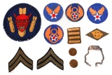 WWII USAAF 510th BOMB SQ ATTRIBUTED PATCH GROUP