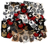 WWII - CURRENT USN PETTY OFFICER RANK PATCHES