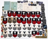 WWII US NAVY RATING & RANK PATCHES & BOOKLETS