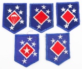 WWII - COLD WAR USMC 1ST MAC PATCHES