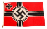 WWII GERMAN KRIEGSMARINE BATTLE FLAG
