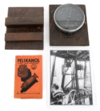 WWI GERMAN ZEPPELIN ALTIMETER & PHOTO NEGATIVES