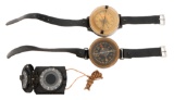 WWII GERMAN HEER POCKET & LUFTWAFFE WRIST COMPASS