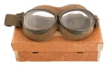 WWII GERMAN LUFTWAFFE M295 GOGGLES WITH BOX