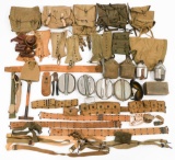 WWII US ARMY M1944 COMBAT FIELD PACK & FIELD GEAR