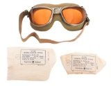 WWII US NAVY A-N 6530 FLIGHT GOGGLES