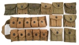 WWII US ARMY M23 BELT & M1 CARBINE MAG POUCHES