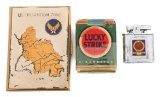 WWII - KOREAN WAR US LUCKY STRIKES, CASE & LIGHTER
