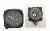 WWII GERMAN COCKPIT & US NAVY 8 DAY CLOCKS