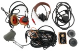 WWII - POST WAR US RADIO HEADSETS & MICROPHONE