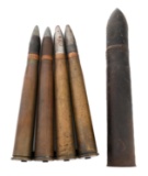 WWI - WWII 40 & 75MM ARTILLERY ROUNDS