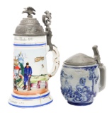 WWI IMPERIAL GERMAN REGIMENTAL & ZEPPELIN STEINS