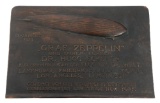 GERMAN LZ-127 GRAF ZEPPELIN WORLD FLIGHT PLAQUE
