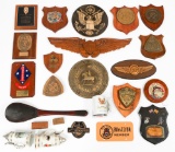 US ARMED FORCES PLAQUES, STEINS & PLATE