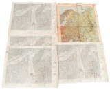 WWII GERMAN ROADMAP & SS MARKED MAPS