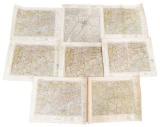 WWII GERMAN REGION & SS MARKED MAPS