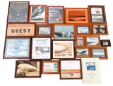 WWI - WWII GERMAN GRAF ZEPPELIN FRAMED PHOTOGRAPHS