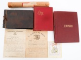 CIVIL WAR - WWII US PHOTO ALBUMS & CERT. GROUPINGS