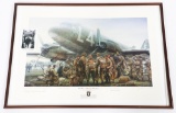 JOHN SHAW BAND OF BROTHERS SIGNED LITHOGRAPH