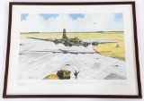 M. STEWART MEMPHIS BELLE HOMECOMING AP LITHOGRAPH