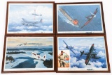 STOKES WWII AVIATION THEMED & SIGNED LITHOGRAPHS