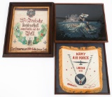 WWI - WWII USAAF SHAM, GERMAN TAPESTRY & PAINTING