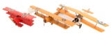 WWI GERMAN, BRITISH & US MODEL FIGHTER PLANES