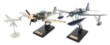 USN OS2U-1, & RAF TYPHOON & GERMAN MODEL AIRPLANES