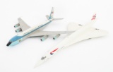 BRITISH AIRWAYS CONCORDE & AIR FORCE ONE MODELS