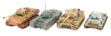 CORGI WWII GERMAN, SOVIET & BRITISH TANK FIGURINES