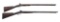 HOLLIS & SHEATH AND R. HUGHES 10 GA SXS SHOTGUNS